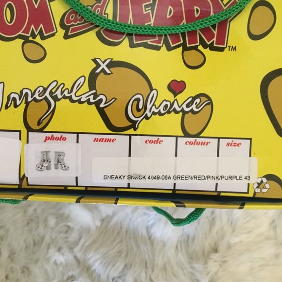 Irregular Choice X Tom and Jerry Sneaky Snack boots size 43 EU New - Picture 6 of 6